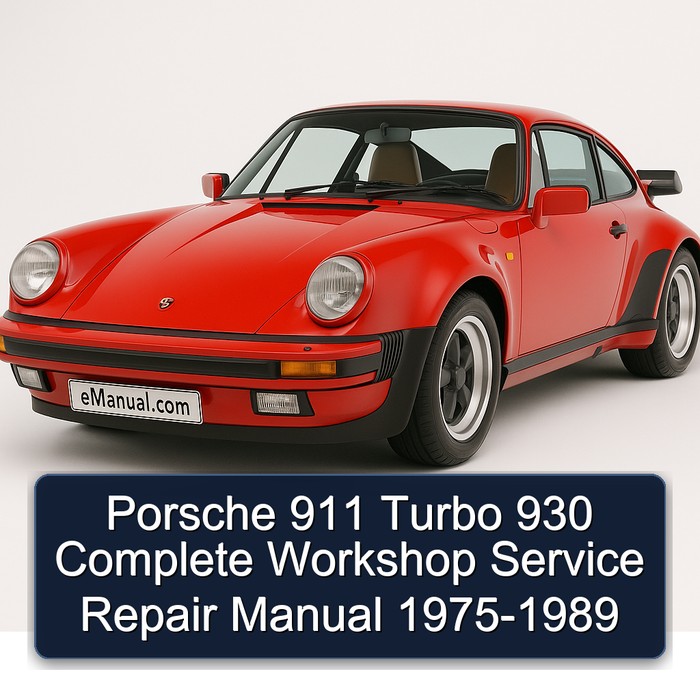 Porsche 911 Turbo 930 Manual completo de servicio y reparación del taller 1975 1976 1977 1978 1979 1980 1981 1982 1983 1984 1985 1986 1987 1988 1989
