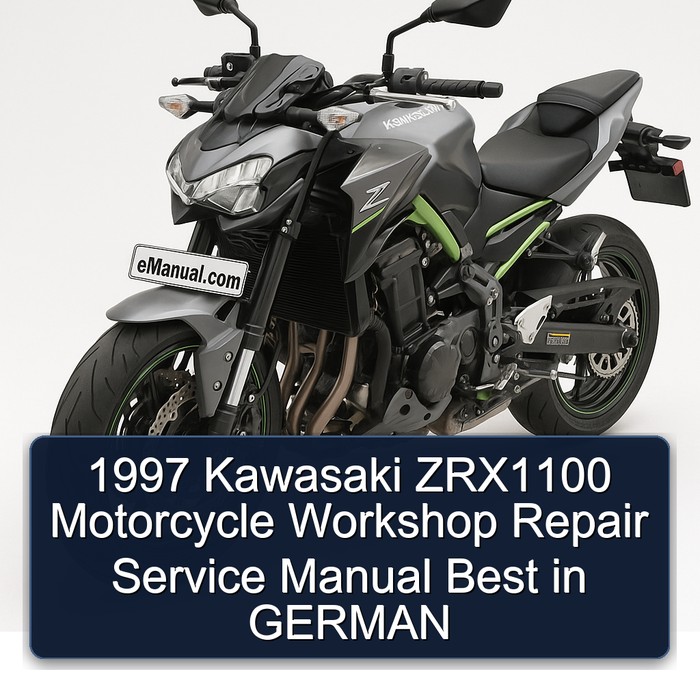 1997 Kawasaki ZRX1100 Motorcycle Workshop Repair Service Manual Best in GERMAN