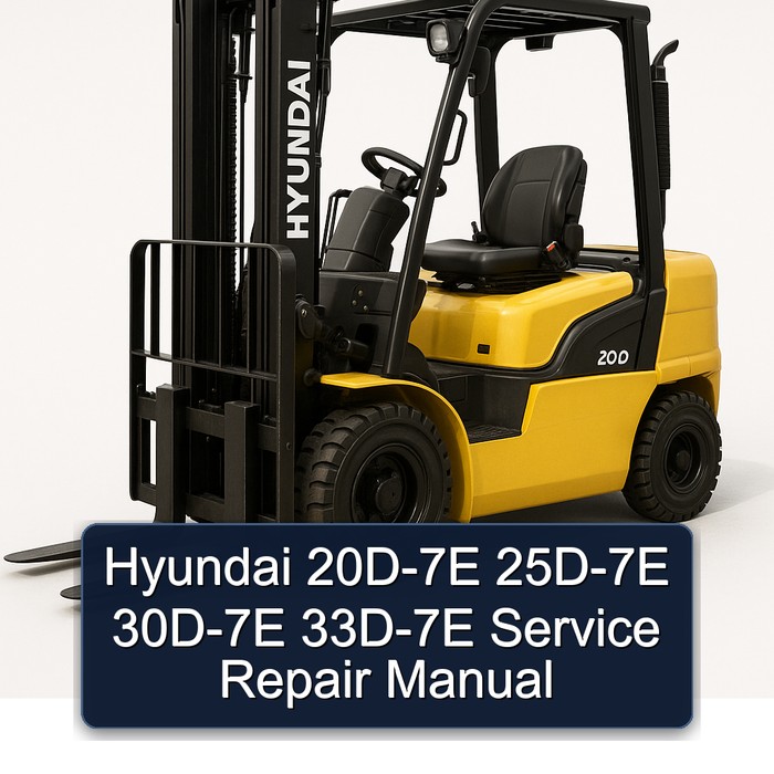 Manual de Servicio y Reparación Hyundai 20D-7E, 25D-7E, 30D-7E, 33D-7E