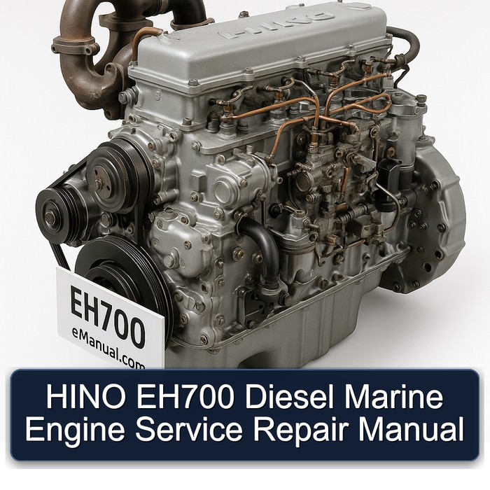 Manual de Servicio y Reparación del Motor Marino Diésel HINO EH700