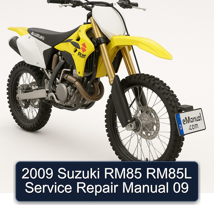 2009 Suzuki RM85 RM85L Service Repair Manual 09