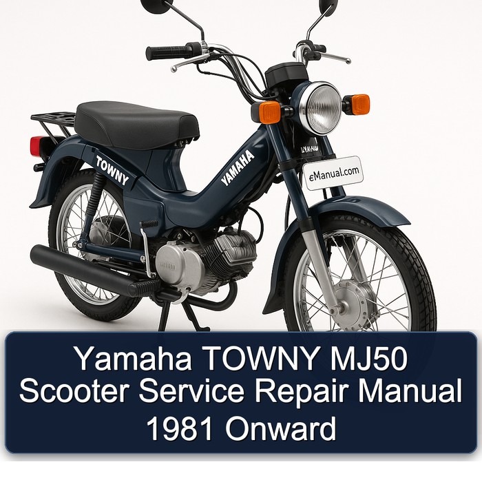 Yamaha TOWNY MJ50 Scooter Service Repair Manual 1981 Onward