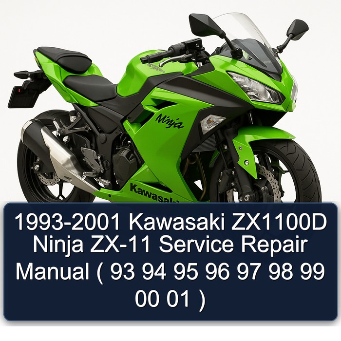 1993-2001 Kawasaki ZX1100D Ninja ZX-11 Manual de servicio y reparación ( 93 94 95 96 97 98 99 00 01 )