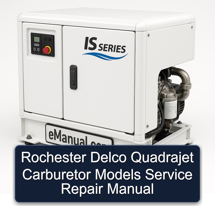 Rochester Delco Quadrajet Carburetor Models Manual de servicio y reparación