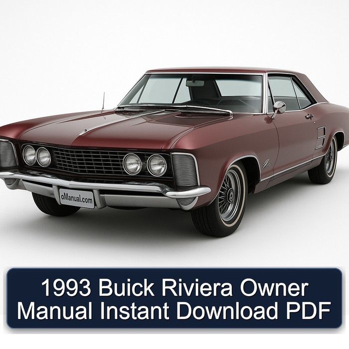 Manual del Propietario Buick Riviera 1993 (Descarga Instantánea PDF)