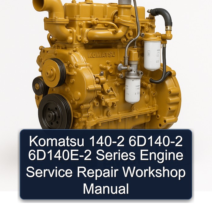  Komatsu 140-2 6D140-2 6D140E-2 Series Engine Service Repair Workshop Manual