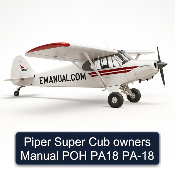 Piper Super Cub owners Manual POH PA18 PA-18