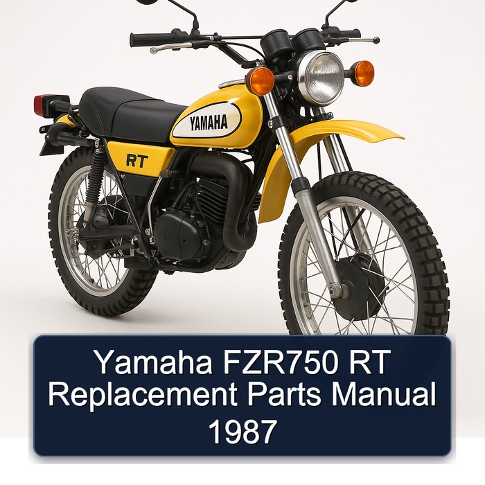 Yamaha FZR750 RT Replacement Parts Manual 1987