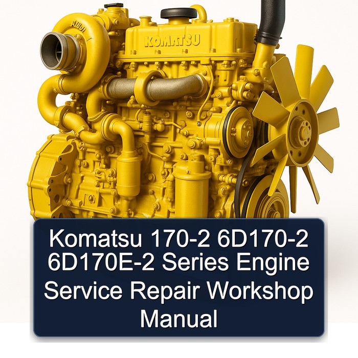 Komatsu 170-2 6D170-2 6D170E-2 Series Engine Service Repair Workshop Manual