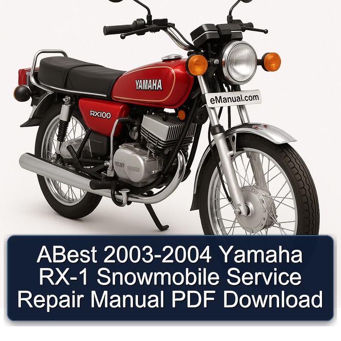 Manual de Reparación y Servicio Yamaha RX-1 2003-2004 (PDF)