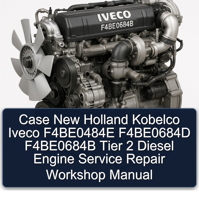Case New Holland Kobelco Iveco F4BE0484E F4BE0684D F4BE0684B Tier 2 Diesel Engine Service Repair Workshop Manual