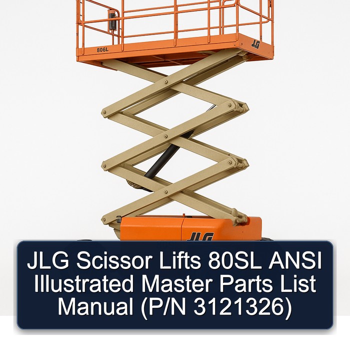 Jlg Scissor Lifts 80SL Ansi (P/N 3121326) Parts Catalog PDF Download