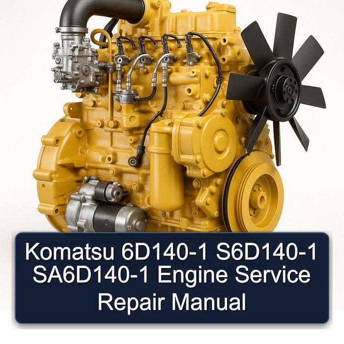 Komatsu 6D140-1 S6D140-1 SA6D140-1 Engine Workshop Service Repair Manual PDF Download