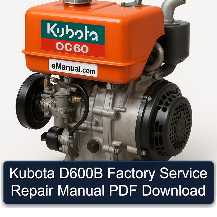 Manual de Servicio y Reparación Kubota D600B (PDF)