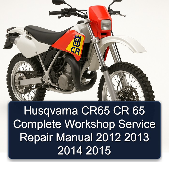 Husqvarna CR65 CR 65 Manual completo de servicio y reparación del taller 2012 2013 2014 2015