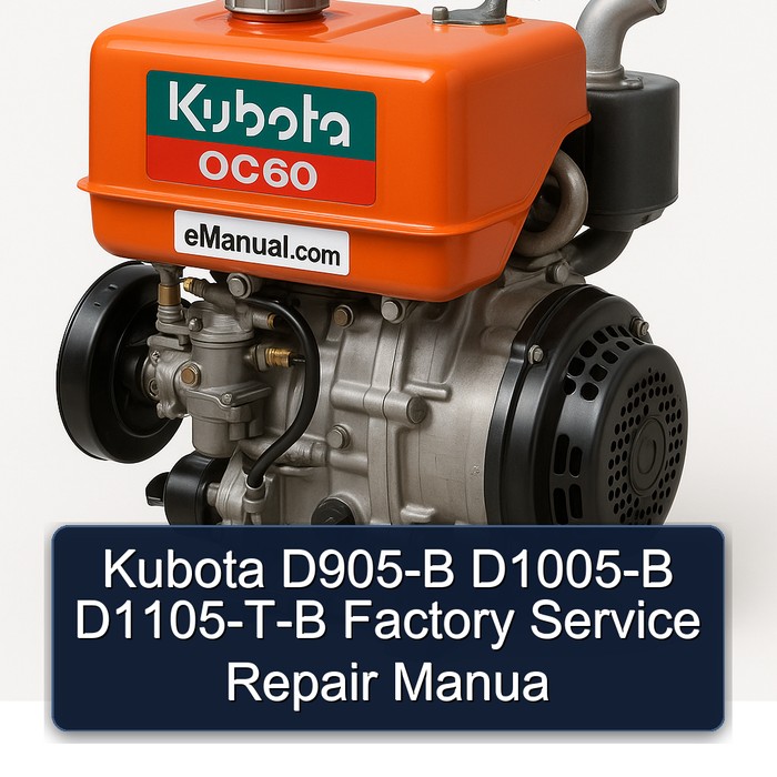 Manual de Servicio y Reparación de Fábrica Kubota D905-B, D1005-B, D1105-T-B