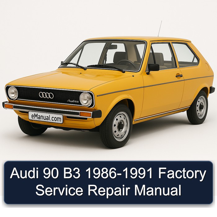 Audi 90 B3 1986-1991 Factory Manual de servicio y reparación