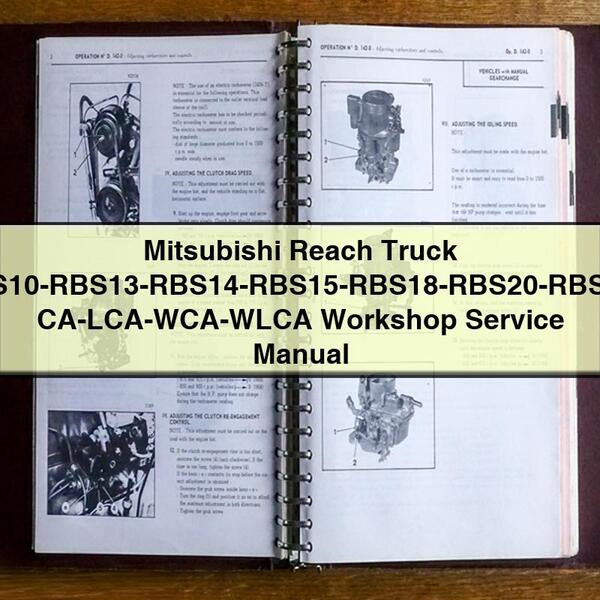 Manual de Servicio de Taller Mitsubishi Reach Truck RBS