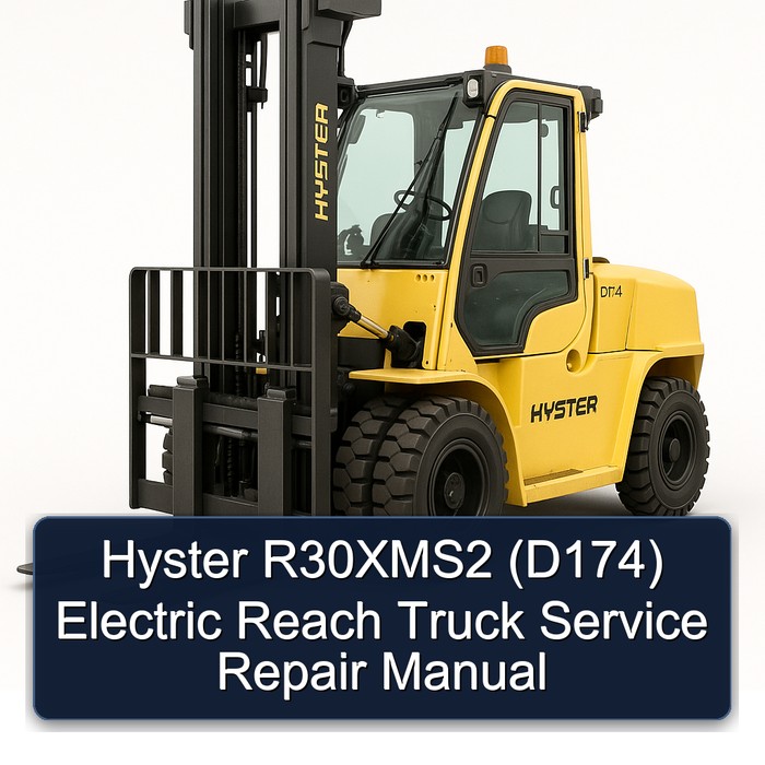 Manual de Servicio y Reparación para Montacargas Eléctrico Hyster R30XMS2 (D174)
