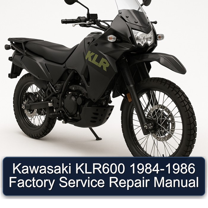 Kawasaki KLR600 1984-1986 Factory Manual de servicio y reparación