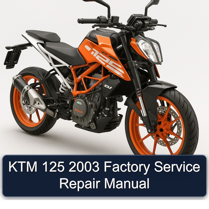 KTM 125 2003 Factory Manual de servicio y reparación