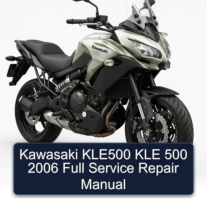 Kawasaki KLE500 KLE 500 2006 Full Manual de servicio y reparación
