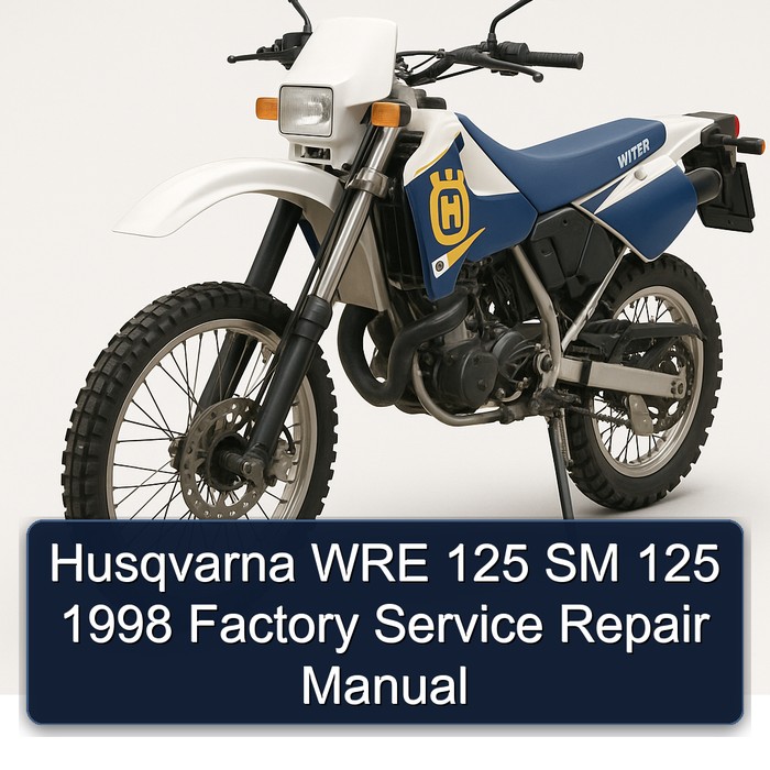 Husqvarna WRE 125 SM 125 1998 Factory Manual de servicio y reparación