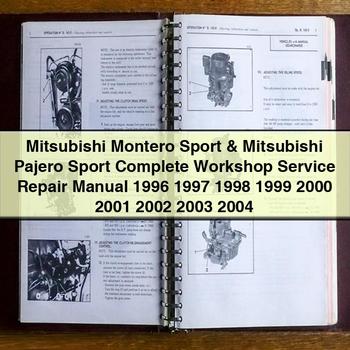 1999 Mitsubishi Montero Sport & Pajero Sport Workshop Service Repair Manual PDF Download