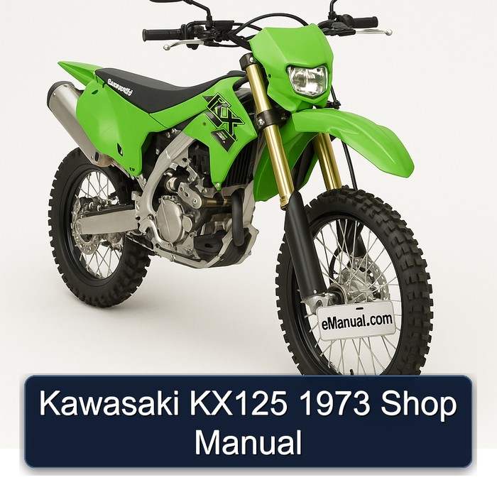 Kawasaki KX125 1973 Shop Manual
