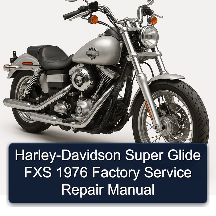 Harley-Davidson Super Glide FXS 1976 Factory Manual de servicio y reparación