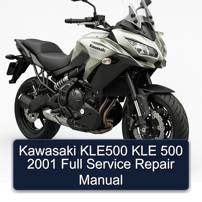 Kawasaki KLE500 KLE 500 2001 Full Manual de servicio y reparación