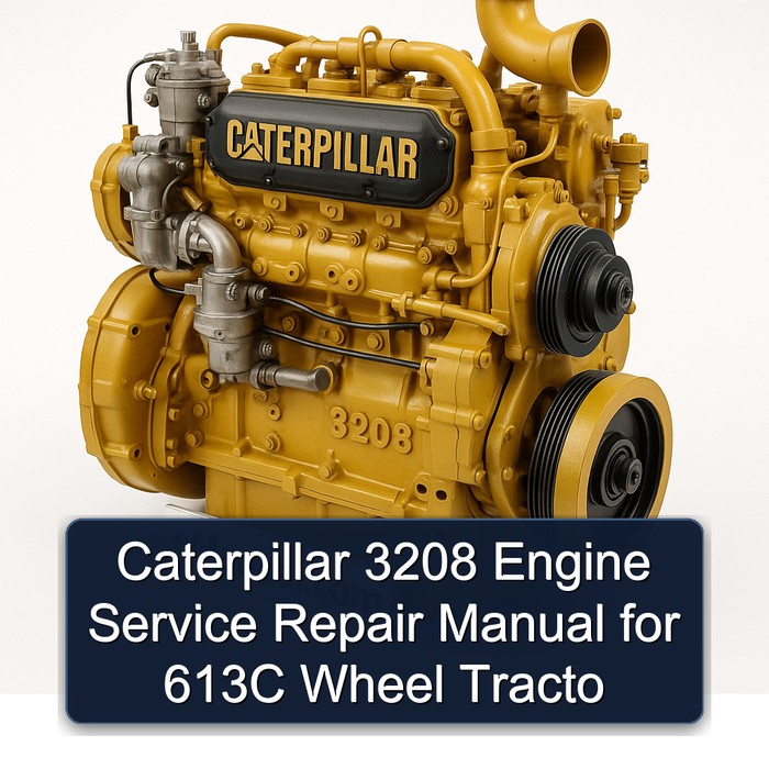 Manual de Reparación y Servicio del Motor Caterpillar 3208 para Tractores de Ruedas 613C
