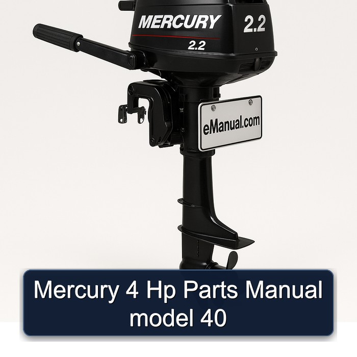 Mercury 4 Hp Parts Manual model 40