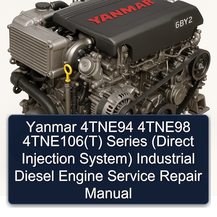 Yanmar 4TNE94 4TNE98 4TNE106(T) Series (Direct Injection System) Industrial Diesel Engine Service Repair Manual 