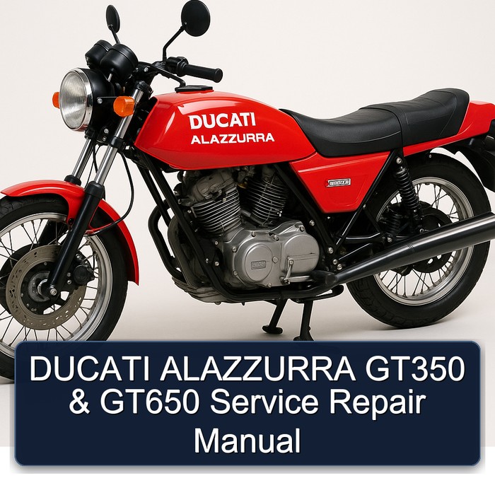 DUCATI ALAZZURRA GT350 & GT650 Manual de servicio y reparación