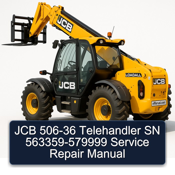 JCB 506-36 Telehandler SN 563359-579999 Service Repair Manual