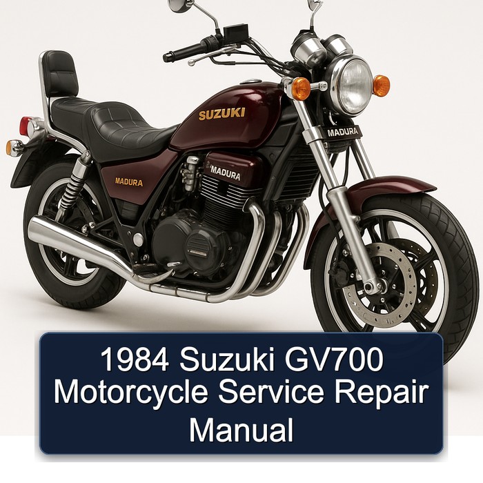 1984 Suzuki GV700 Motorcycle Manual de servicio y reparación