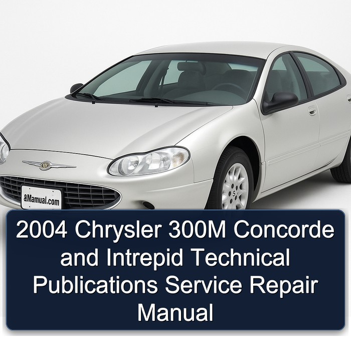 2004 Chrysler 300M Concorde and Intrepid Technical Publications Service Repair Manual