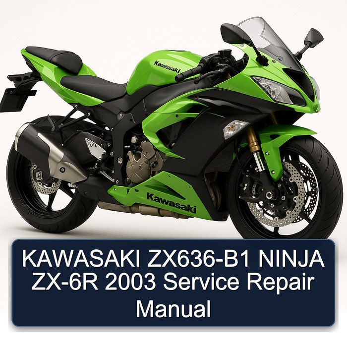KAWASAKI ZX636-B1 NINJA ZX-6R 2003 Service Repair Manual