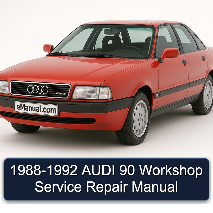 1988-1992 AUDI 90 Workshop Manual de servicio y reparación