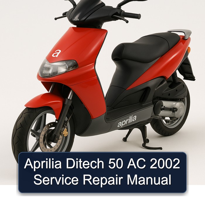 Aprilia Ditech 50 AC 2002 Manual de servicio y reparación