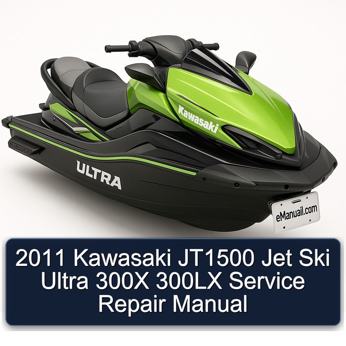 2011 Kawasaki JT1500 Jet Ski Ultra 300X 300LX Manual de servicio y reparación