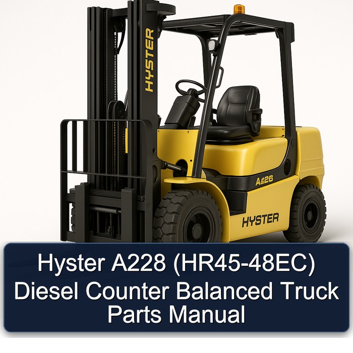 Manual de Partes para Montacargas Diesel Hyster A228 (HR45-48EC)
