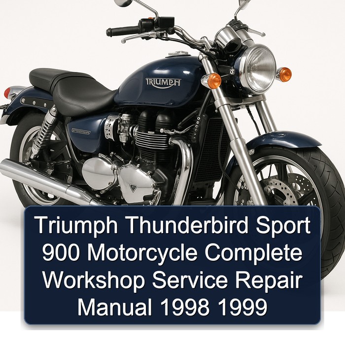 Triumph Thunderbird Sport 900 Motorcycle Manual completo de servicio y reparación del taller 1998 1999