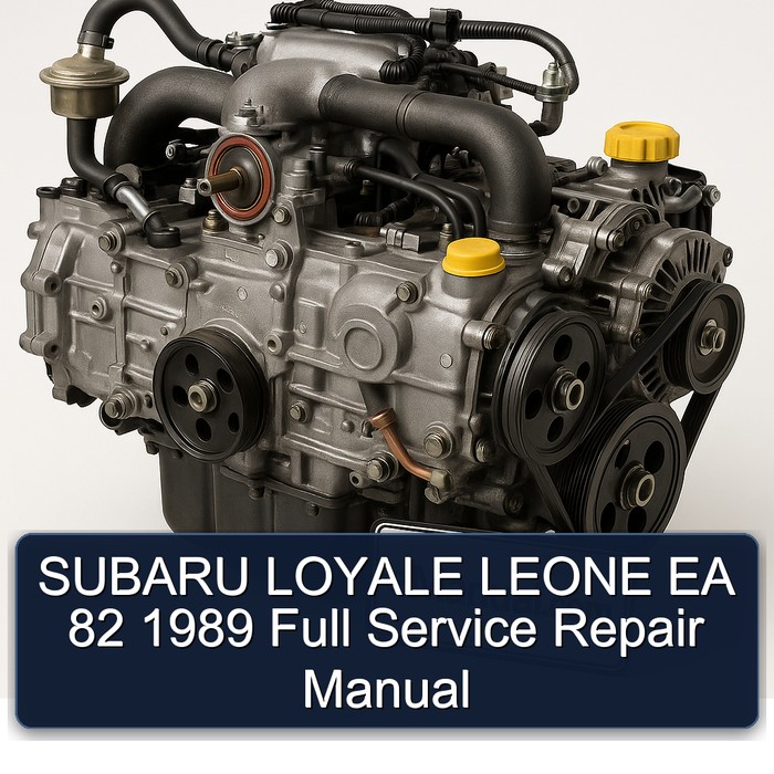 SUBARU LOYALE LEONE EA 82 1989 Full Manual de servicio y reparación