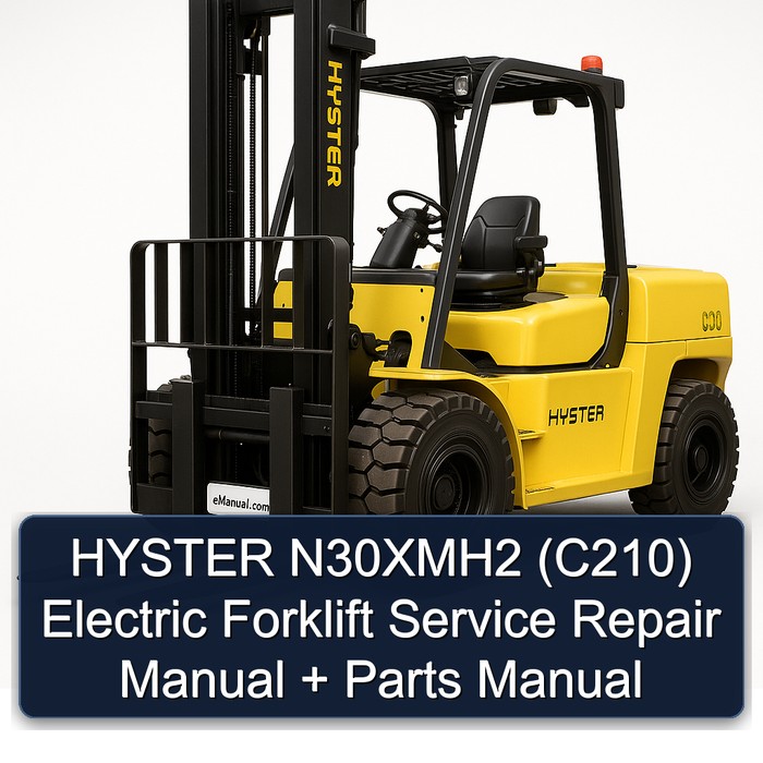 HYSTER N30XMH2 (C210) Elektro-Gabelstapler Service- und Ersatzteilhandbuch