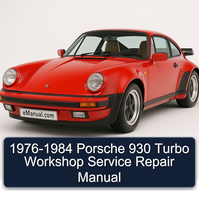 1976-1984 Porsche 930 Turbo Workshop Manual de servicio y reparación