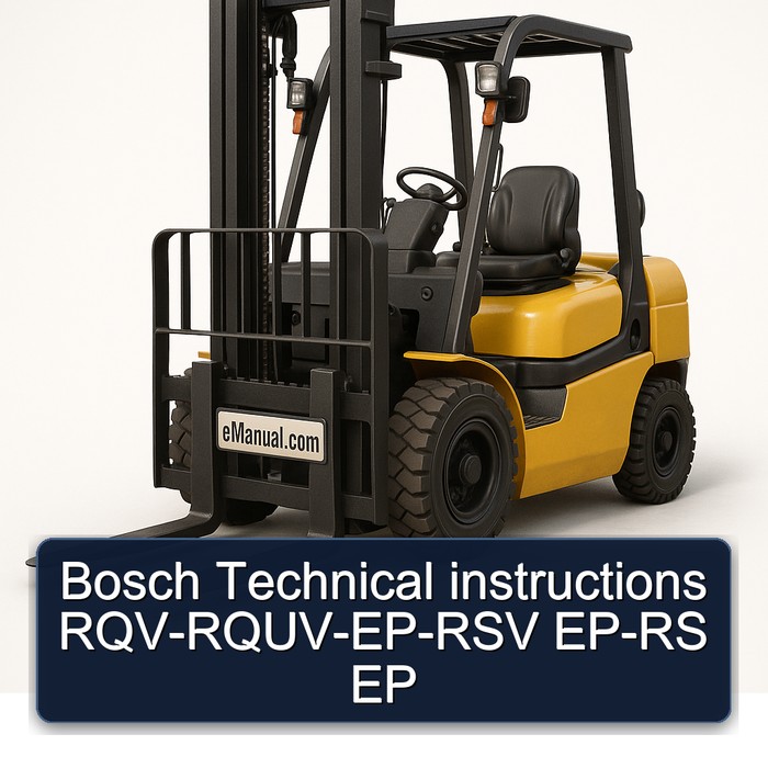 Instrucciones Técnicas Bosch RQV-RQUV-EP-RSV EP-RS EP
