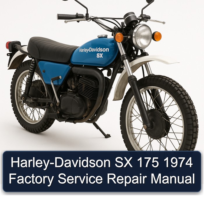 Harley-Davidson SX 175 1974 Factory Manual de servicio y reparación