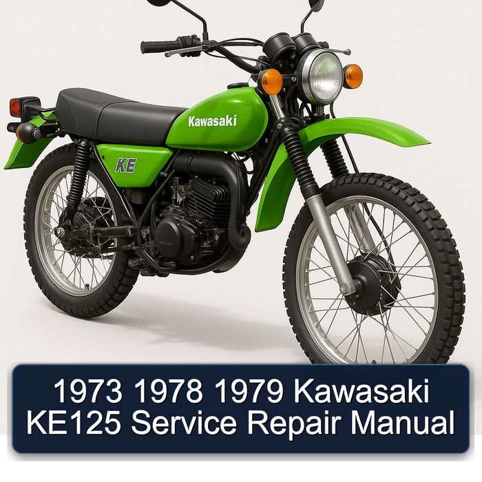 1973 1978 1979 Kawasaki KE125 Manual de servicio y reparación